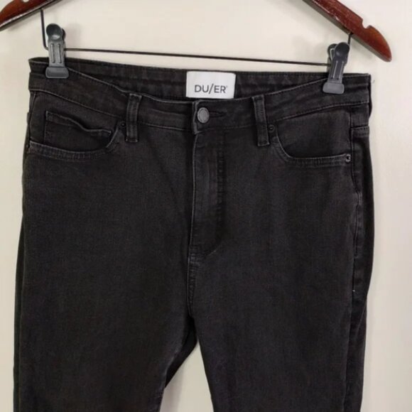 Duer Slim Fit High Rise Jeans Black Size 29 - Picture 2 of 9